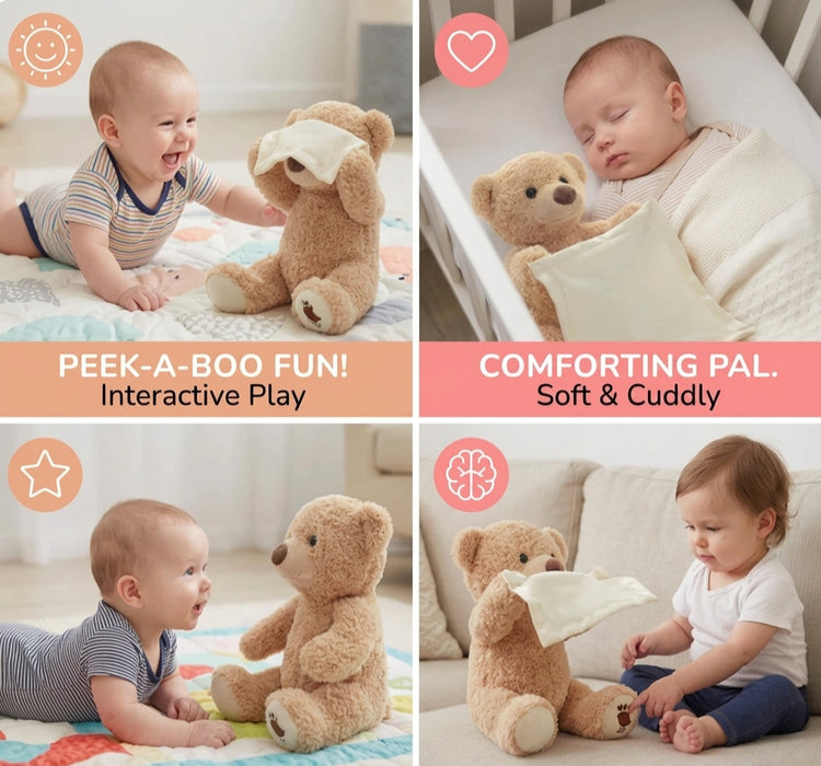 Peek-A-Boo Teddy - Interactive Plush Toy