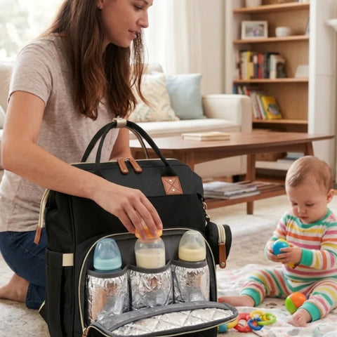 3-in-1 Travel Diaper Backpack with Foldable Baby Bed – Perfect for On-the-Go Parents