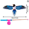 Children Kite Toy Cartoon Eagle Foldable Mini Plastic Toys Kite Hand Brake Fishing Rod Butterflies For Kids Outdoor Toy For Fun