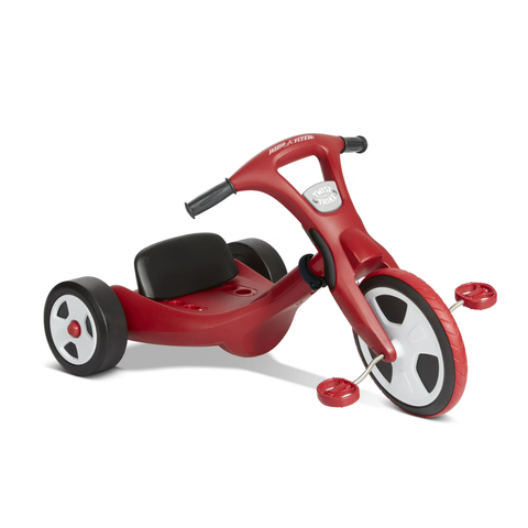Radio Flyer Twist Trike 2 in 1 Tricycle and Chopper Red Black Adjustable Seat Kids Ages 2 to 7 Years