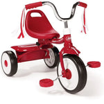 Radio Flyer Ready to Ride Folding Trike Toddler Tricycle Red Adjustable Seat Streamers Ages 18 Months to 3 Years