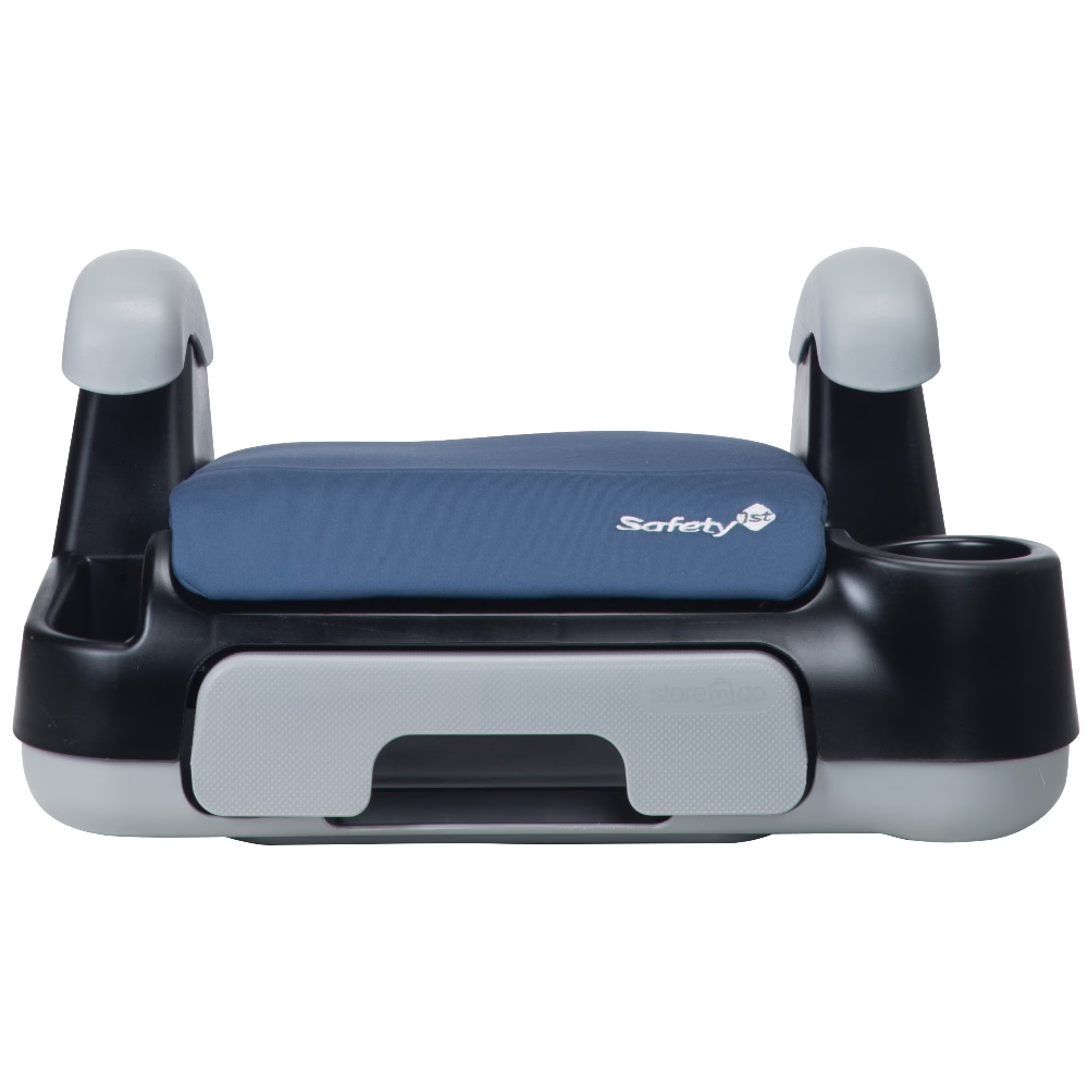 Safety 1st Store n Go Sport Booster Car Seat Dusted Indigo Lightweight Storage Drawer 2-in-1 High Back Backless