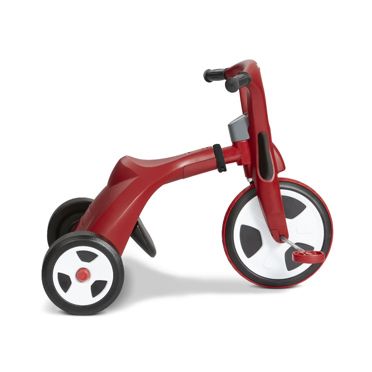 Radio Flyer Twist Trike 2 in 1 Tricycle and Chopper Red Black Adjustable Seat Kids Ages 2 to 7 Years