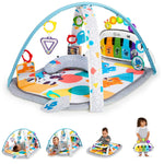 Baby Einstein Kickin' Tunes 4-in-1 Infant Activity Gym Tummy Time Play Mat with Piano Multicolor