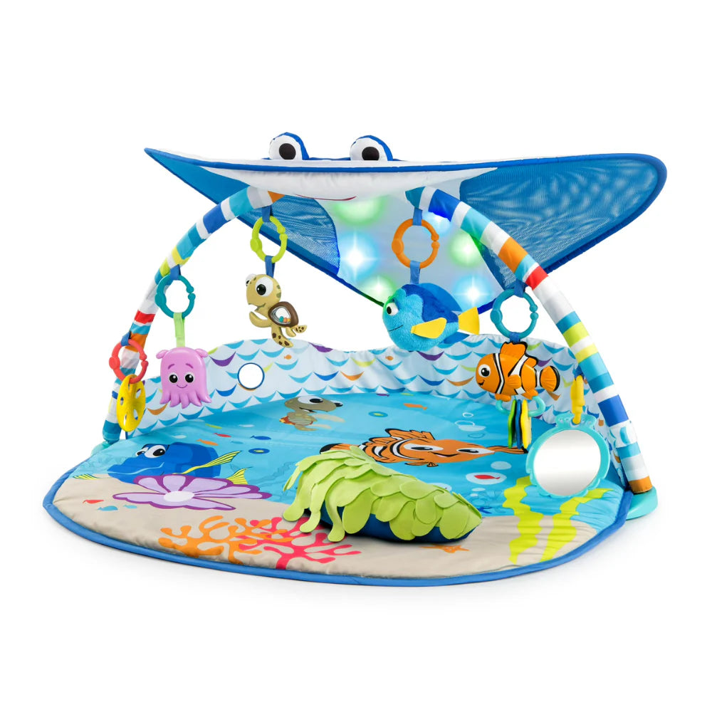 Disney Baby Finding Nemo Mr. Ray Ocean Lights Activity Gym & Play Mat Musical Lights
